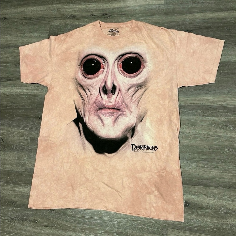 Rare The Mountain Distortions T-Shirt Mens Size 2XL Zombie Corpse Monster Horror